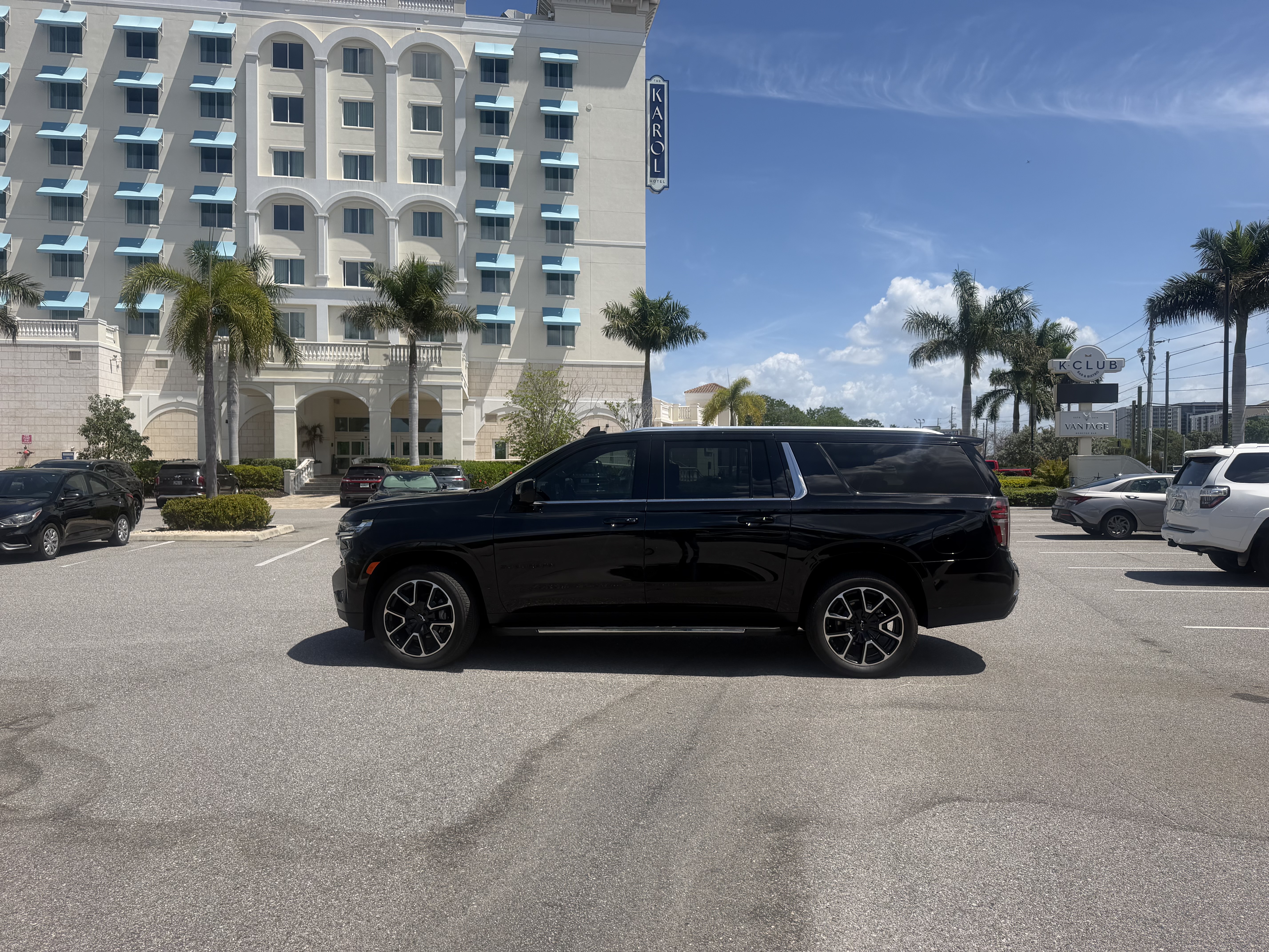 Black Chevrolet Tahoe 8-passenger SUV
